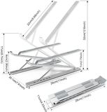  Giá đỡ Laptop 2 tầng Aluminum di động dùng cho Laptop 10″ – 17″ Zaki - ZLS001 