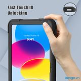  Ốp lưng iPad A16 11"/Gen 11th/10th 10.9" Zaki Defender Armor Shell - Đen 