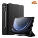  Bao da Samsung Galaxy Tab S11/S10FE/S10 Lite/S9/S9 FE Zaki Basic Cover - Đen 