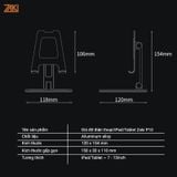  Giá đỡ điện thoại/iPad/Tablet hợp kim nhôm xếp gọn Zaki P10 