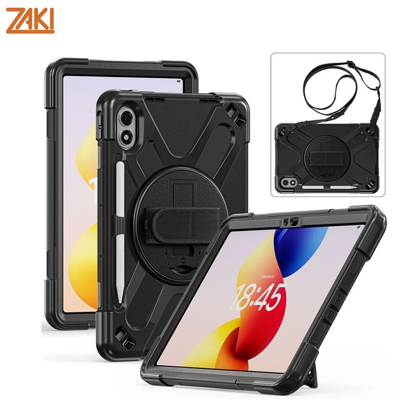  Ốp lưng cho Xiaomi Redmi Pad 2 Pro 12.1 inch Zaki JGX chống sốc có dây đeo và chân dựng 