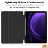  Bao da Samsung Galaxy Tab S11/S10FE/S10 Lite/S9/S9 FE Zaki Basic Cover - Đen 