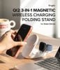  Đế sạc Ringke Stand Qi2 25W 3-in-1 Folding Magnetic Wireless Charger 