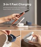  Đế sạc Ringke Stand Qi2 25W 3-in-1 Folding Magnetic Wireless Charger 