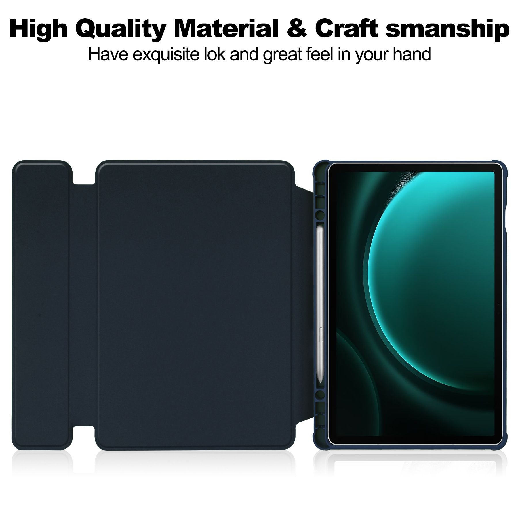  Bao da bàn phím Samsung Galaxy Tab S10 FE/S9/S9 FE ZAKI SlimFit Clear Rotate Keyboard 