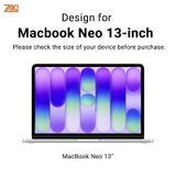  Ốp bảo vệ MacBook Neo 13″ ZAKI SlimFit Crystal Case 