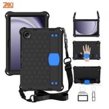  Ốp lưng có dây đeo Samsung Galaxy Tab A11 Plus Zaki EVA Beehive Style Handle Stand (Đen - Xanh) 