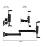  Giá đỡ máy tính bảng, Ipad, Tablet treo trên tường có khóa Zaki có thể điều chỉnh cánh tay linh hoạt - ZK78-L 