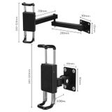  Giá đỡ máy tính bảng, Ipad, Tablet treo trên tường có khóa Zaki có thể điều chỉnh cánh tay linh hoạt - ZK78-L 
