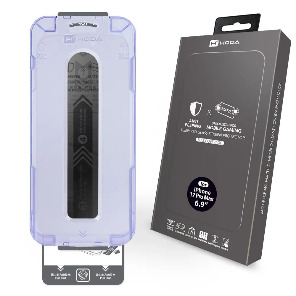  Dán Hoda Matte Anti-Peeper (Privacy) iPhone 17 Pro Max Screen Protector with Dust-Free Helper Lite| hoda® 