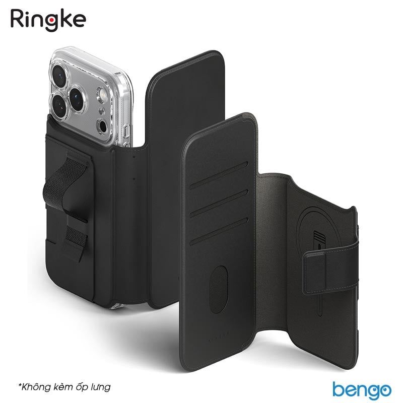  Ví từ tính RINGKE Folio Grip Wallet Magnetic cho iPhone 17 Pro Max 