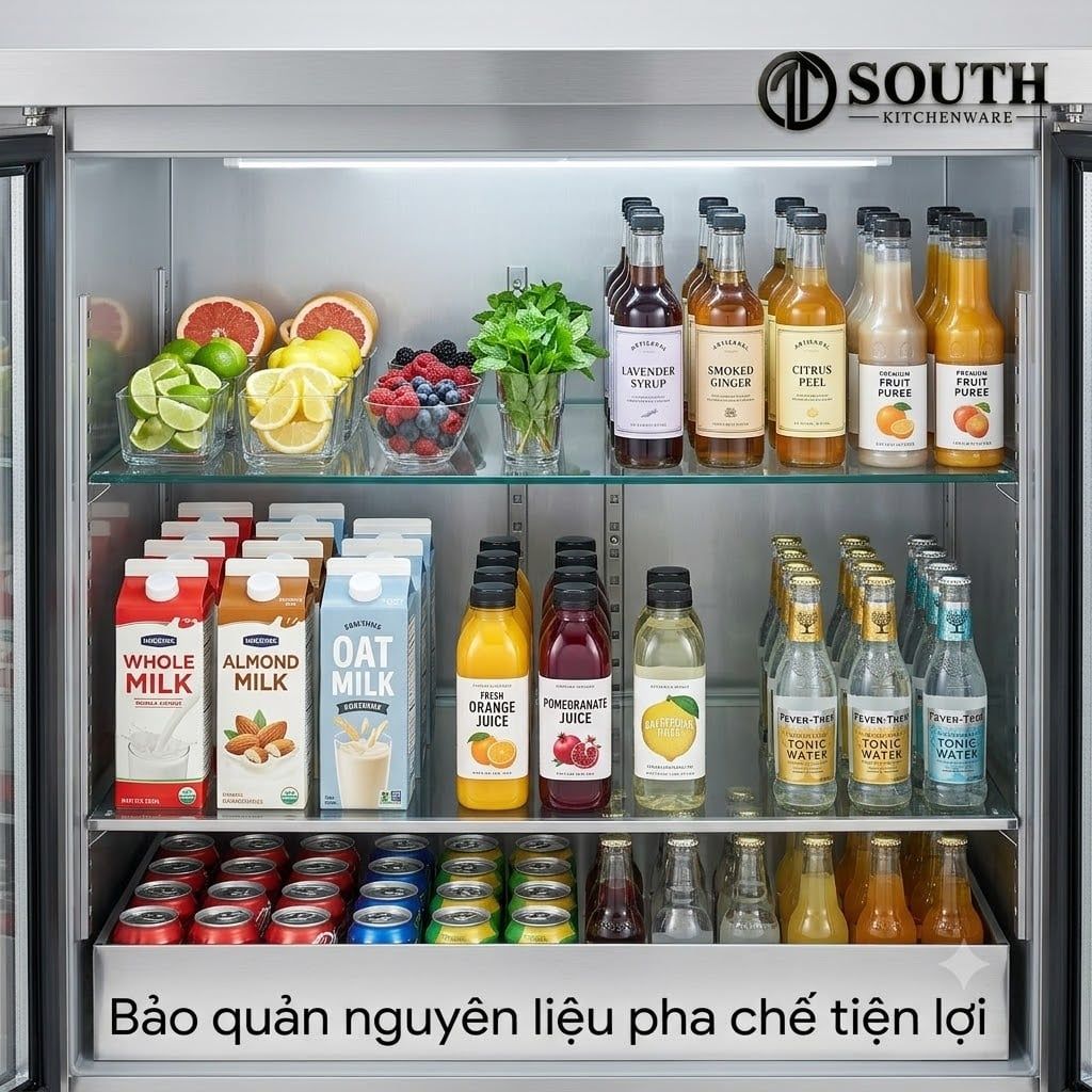  Tủ lạnh, tủ mát dưới quầy bar cho khách sạn, nhà hàng, bar và lounge 