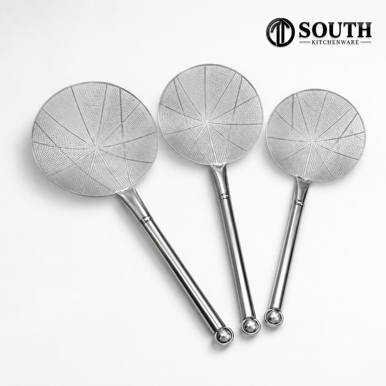  Vợt vòng inox cán inox 24–28cm 
