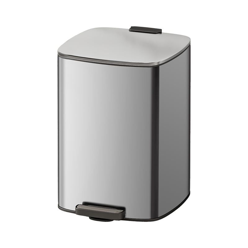  Thùng rác inox đạp chân vuông 20L có giảm chấn – TRDIV-20 