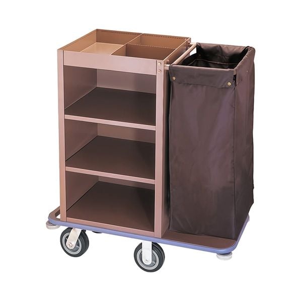 Xe dọn buồng phòng khách sạn thép sơn tĩnh điện HTSX10-F