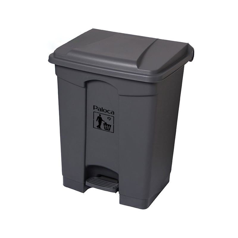  Thùng rác nhựa đạp chân 45L màu ghi cho nhà hàng – HTN07331 