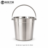  Xô đá inox 1 quai tròn 16–20cm 