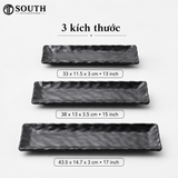  Đĩa sushi sứ đen mờ 33–43.5cm 