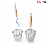  Vợt trụng hủ tiếu inox cán dài – miệng 14cm, dài 37cm/51cm 