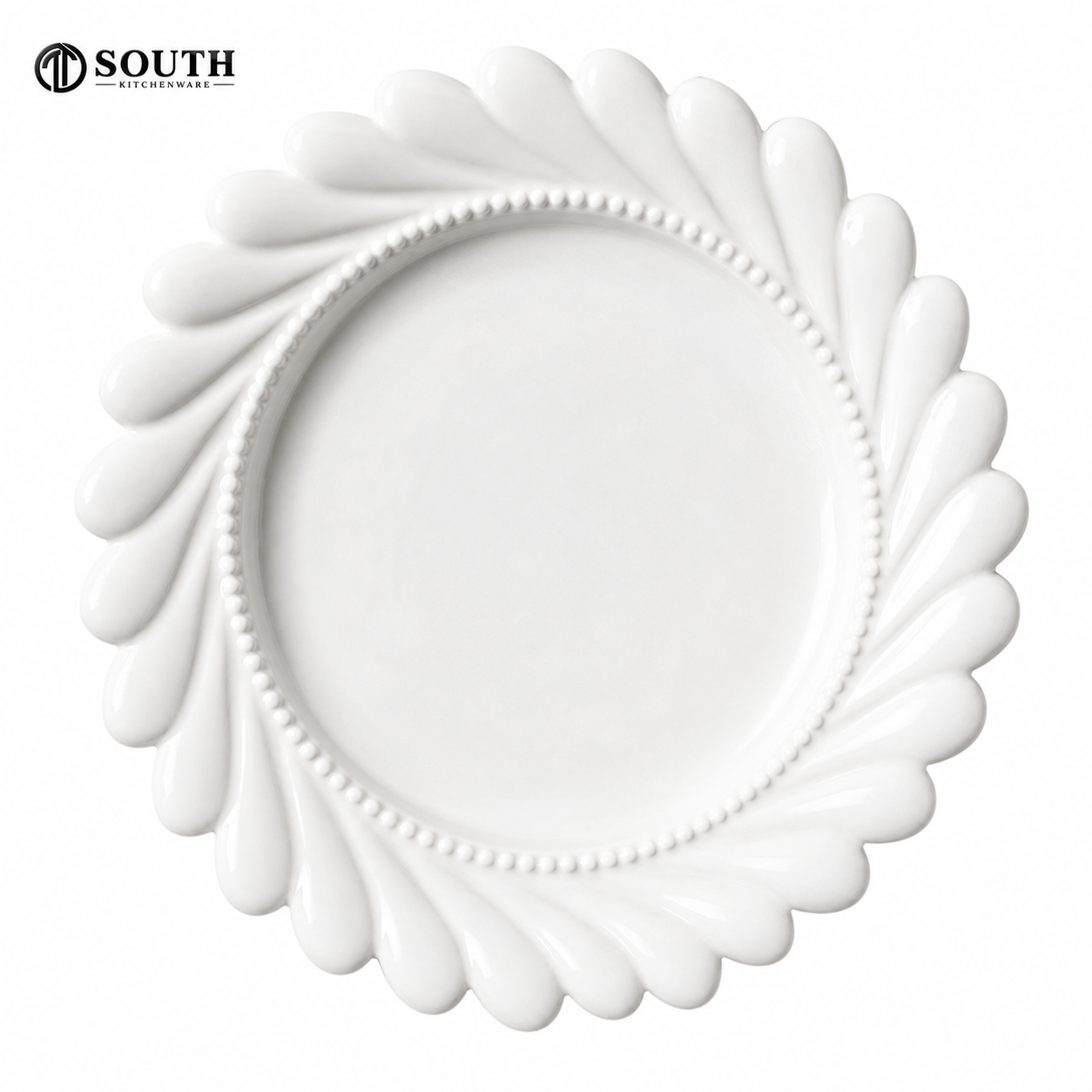  Đĩa tạo hình cánh hoa 19.5cm Fine Dining 