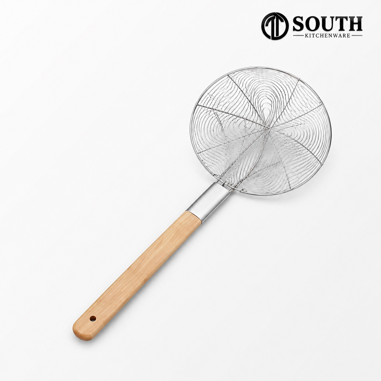  Vợt lưới inox cán gỗ 4 mắt 22–32cm 