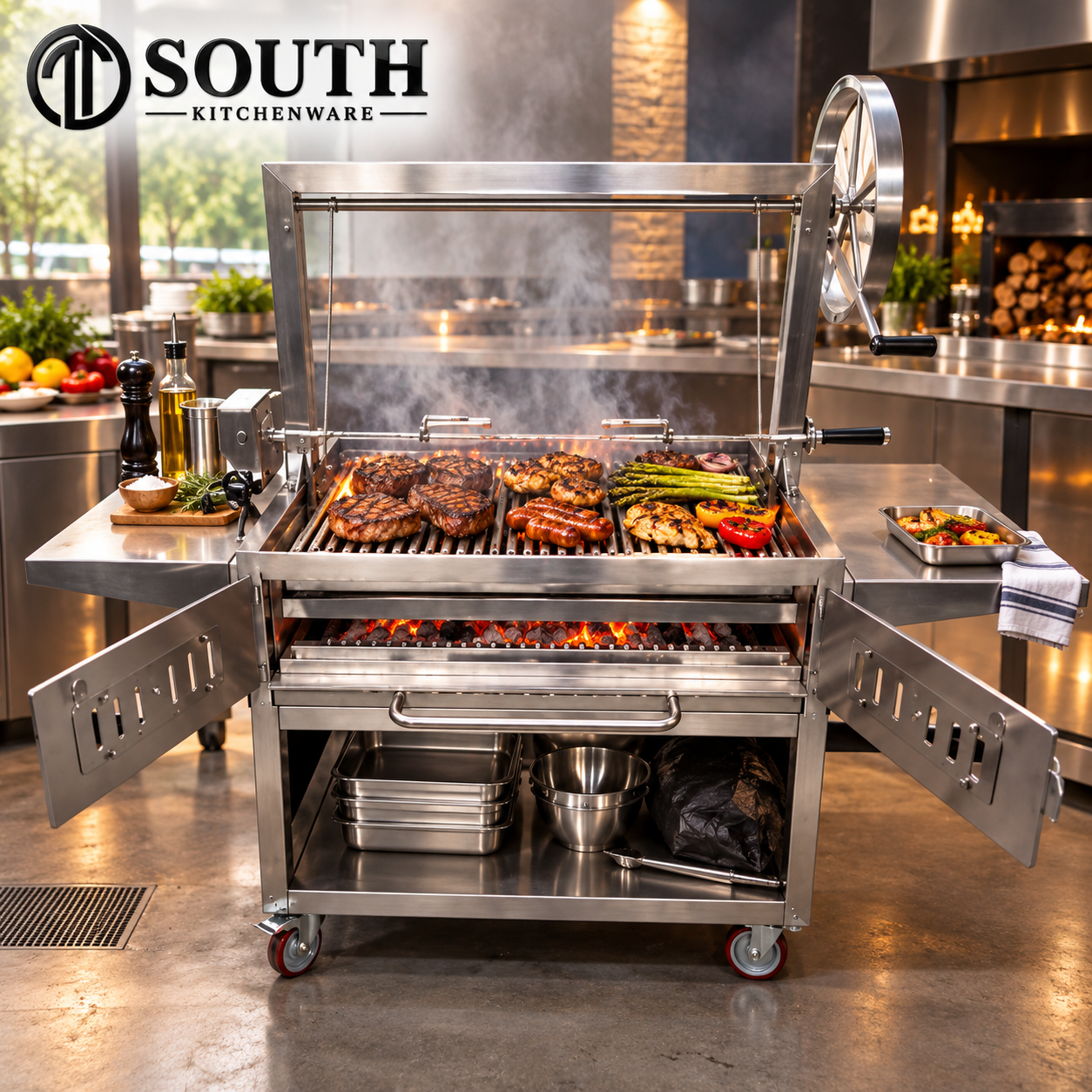  Bếp Nướng Charbroiler Công Nghiệp Cho Nhà Hàng 
