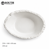  Đĩa soup tạo hình bất đối xứng 23cm Fine Dining 