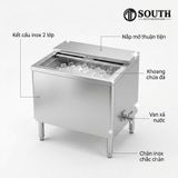  Tủ đá inox 2 lớp cho quầy bar khách sạn, nhà hàng, bar và lounge 