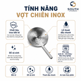  Vợt chiên inox cán dài cho bếp nhà hàng – 22 đến 30cm 