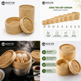  Xửng tre hấp dimsum nhiều kích thước 