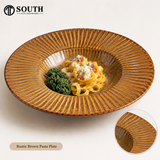  Đĩa pasta Rustic Brown 24cm 