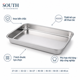  Khay inox cạn đựng thực phẩm 27×20–60×40cm 