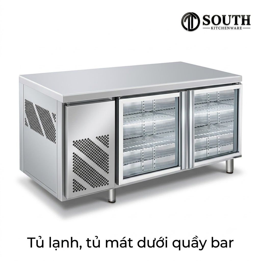  Tủ lạnh, tủ mát dưới quầy bar cho khách sạn, nhà hàng, bar và lounge 