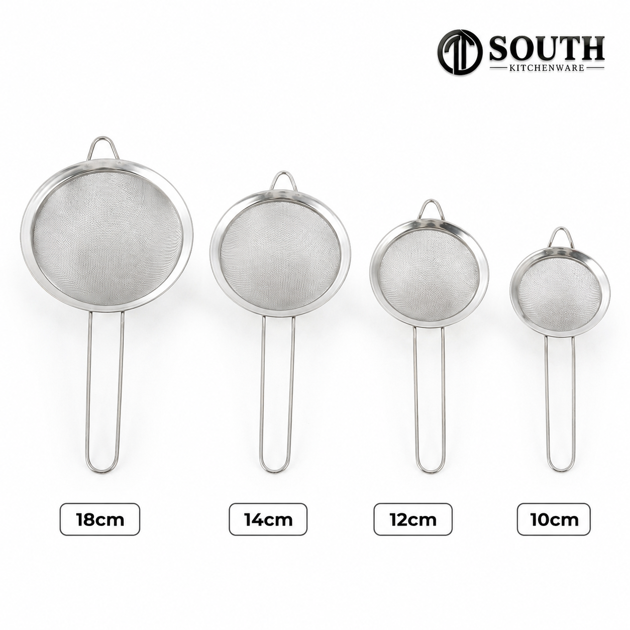  Vợt lưới inox tròn 1 quai 10–18cm 