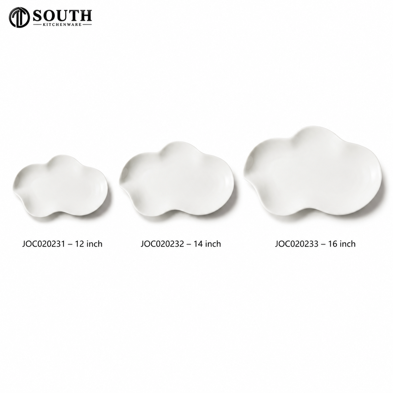  Đĩa sứ hình mây Clouds trắng 30–40cm 