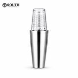  Bình lắc Boston inox kèm ly thủy tinh dùng pha chế 