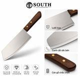  Dao Kiwi cán gỗ quy cách 30cm dùng cho bếp nhà hàng 