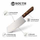  Dao Kiwi cán gỗ quy cách 30cm dùng cho bếp nhà hàng 