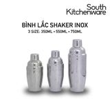  Bình lắc Shaker inox pha chế 350ml, 550ml, 750ml 