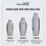  Bình lắc Shaker inox pha chế 350ml, 550ml, 750ml 