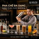  Bình lắc Shaker inox pha chế 350ml, 550ml, 750ml 