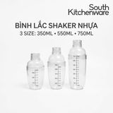  Bình lắc Shaker nhựa pha chế 350ml, 550ml, 750ml 