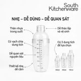  Bình lắc Shaker nhựa pha chế 350ml, 550ml, 750ml 