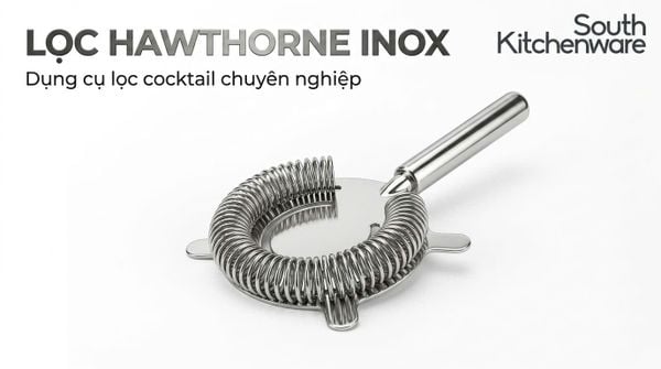  Lọc Hawthorne inox dùng lọc cocktail và đồ uống pha chế 