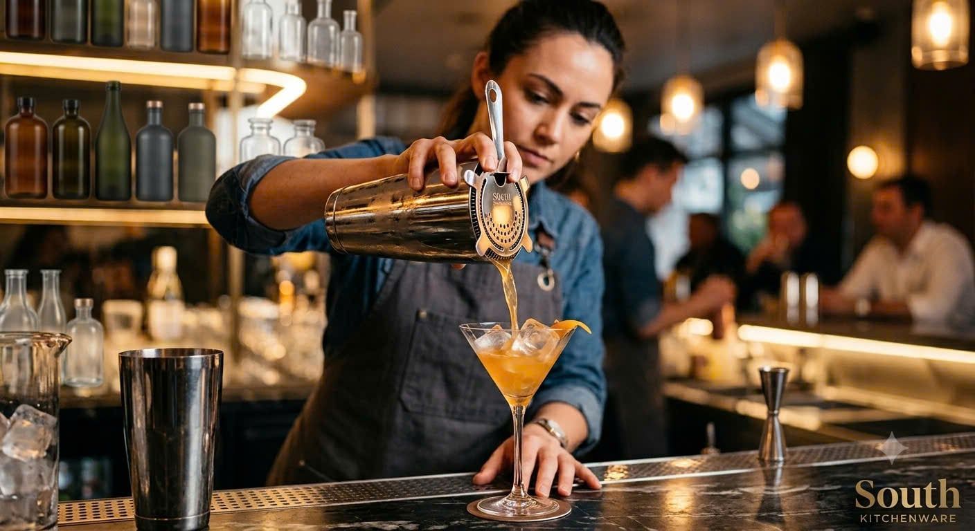  Lọc Hawthorne inox dùng lọc cocktail và đồ uống pha chế 
