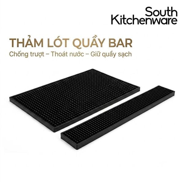  Thảm lót quầy bar chống trượt, thoát nước dùng pha chế – 2 kích thước 