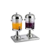  Bình đựng nước trái cây buffet 2 ngăn loại lớn inox – Bình đôi 