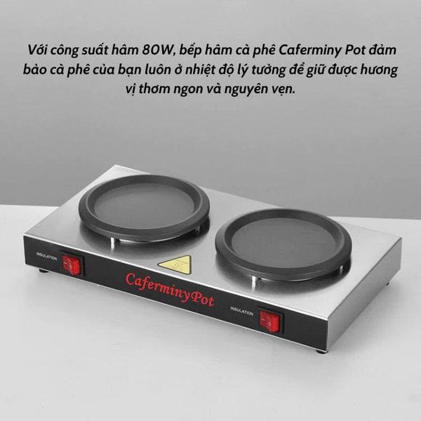 Bếp đôi hâm cà phê CalermanyPot dùng cho buffet