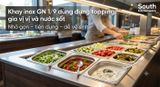 Khay inox GN 1/9 đựng topping, gia vị – Cao 65–150 mm 