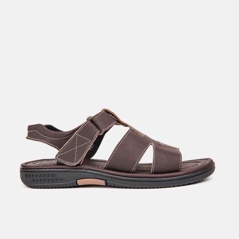 Sandal Nam da bò đế cao su C51.TS015